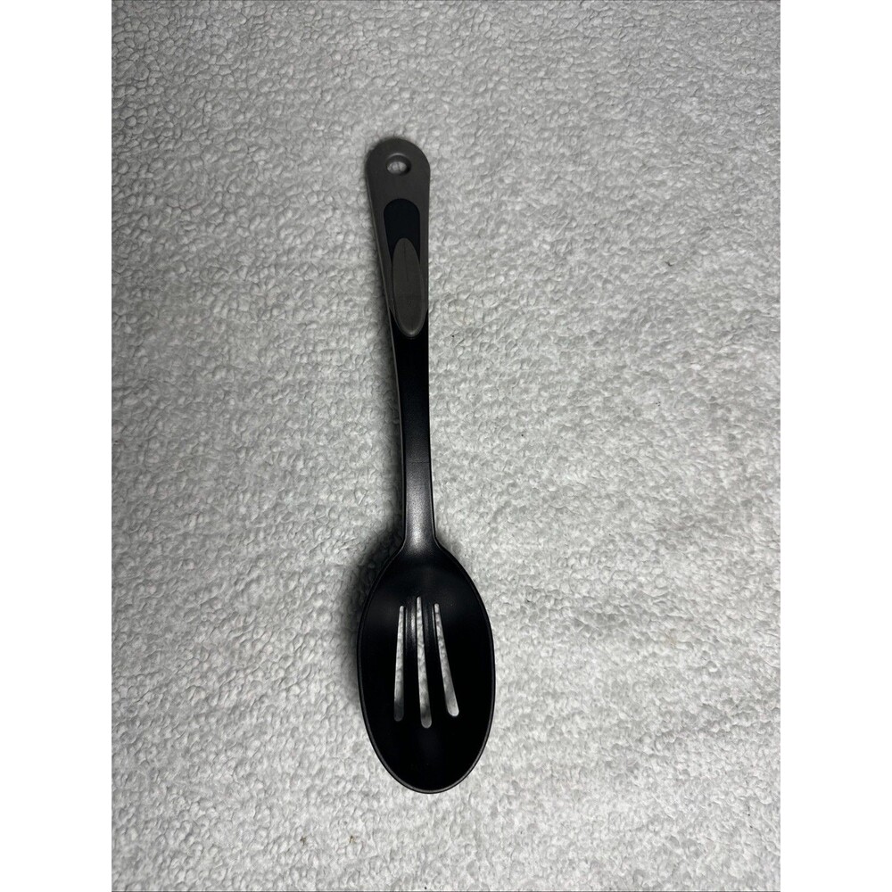 Tailor Made Products Vintage Black Slotted Spoon Kitchen Utensil USA Made